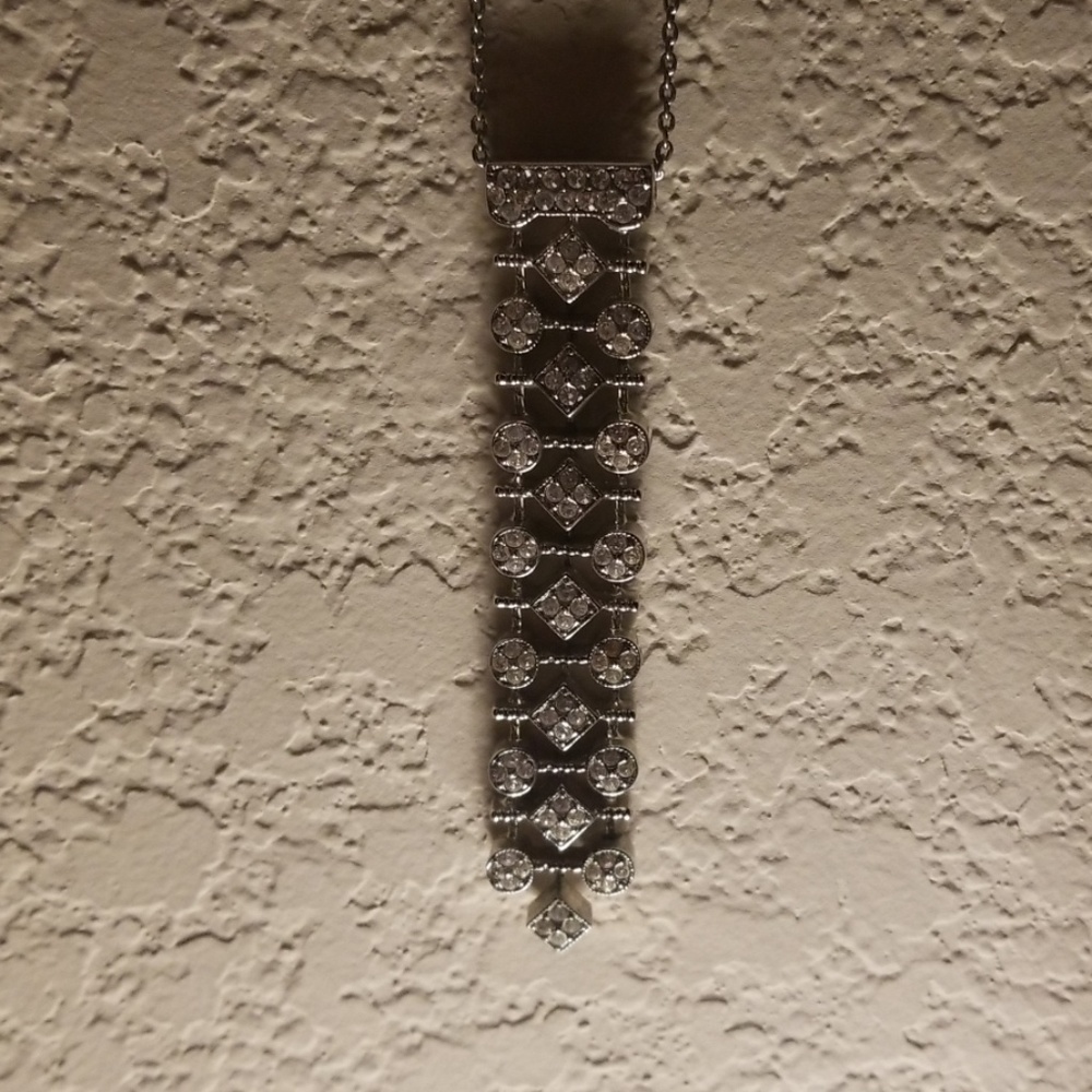 Nine West Crystal Drop Pendant Necklace - Picture 6 of 6